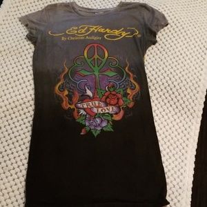 Ed Hardy Women's Short Sleeve T-shirt Small